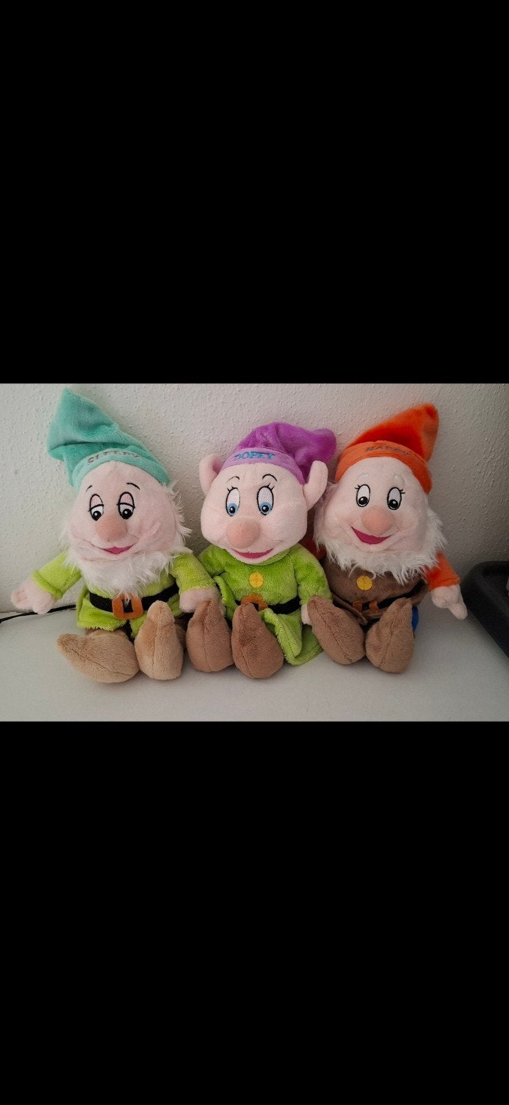Set van 3 Disney Dwergen Knuffels - Sneeuwwitje, Ophalen, Disney, Disney, Overige typen