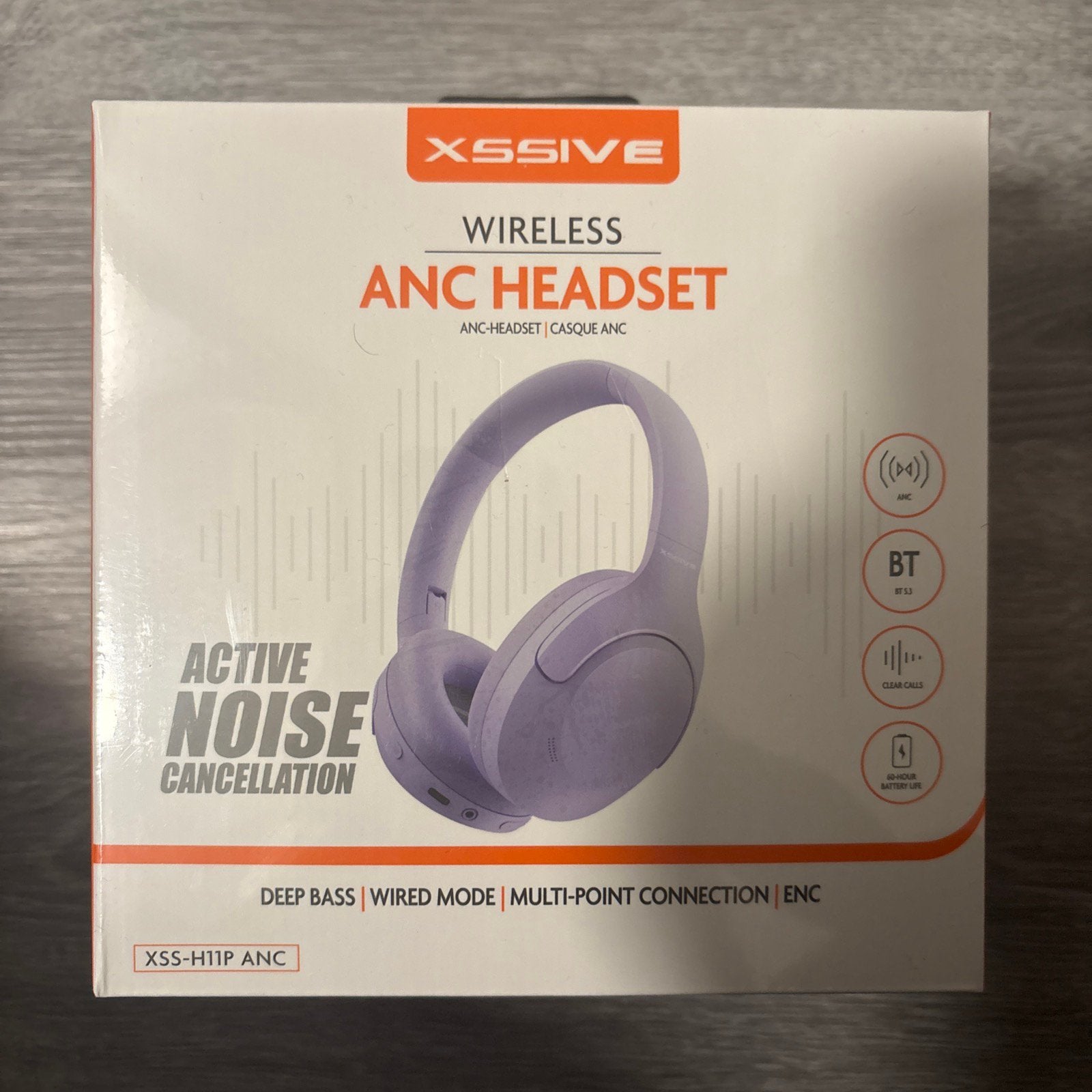 XSSIVE Draadloze ANC Headset - Nieuw in doos