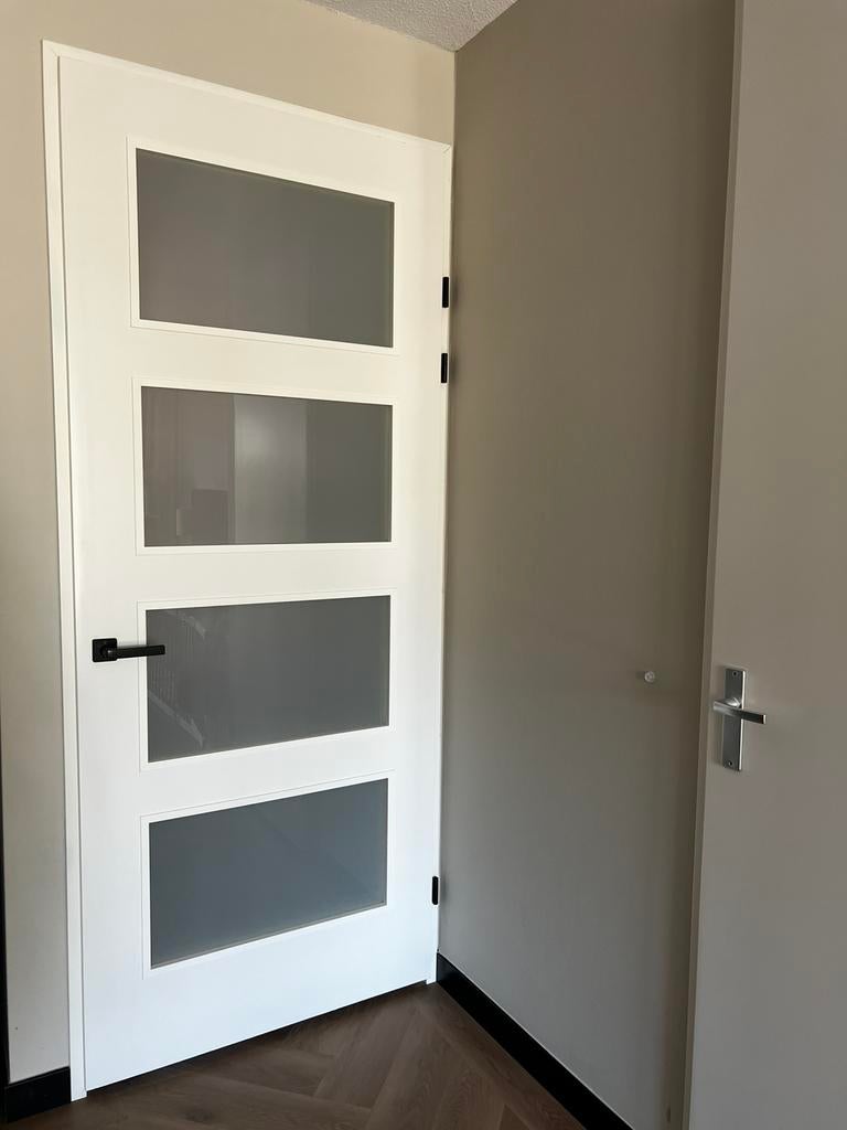 Tussendeur wit, Doe-het-zelf en Verbouw, Deuren en Horren, Ophalen, 80 tot 100 cm, 215 cm of meer, Binnendeur
