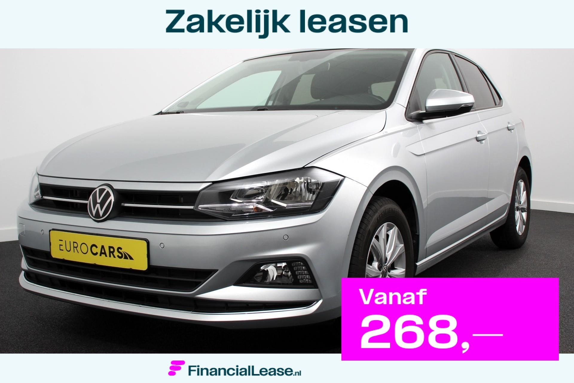 Volkswagen Polo 1.0 TSI 110 pk DSG Highline Panorama dak Nav, Stof, Gebruikt, 49 €/maand, Bedrijf