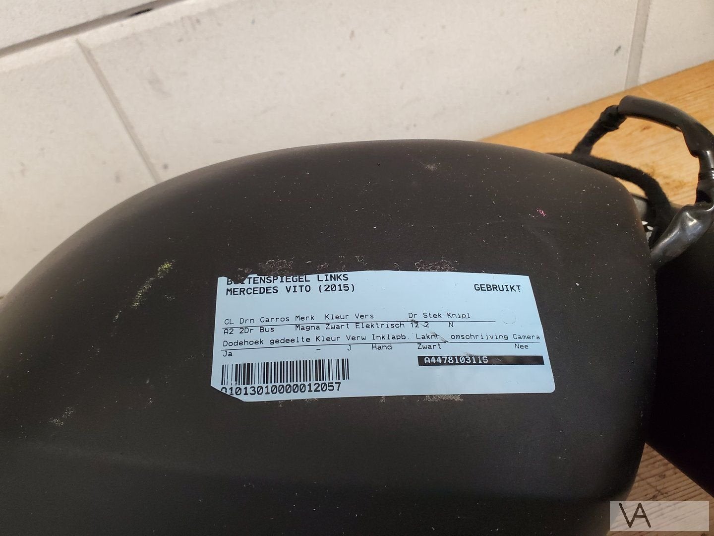 Mercedes Vito W447 spiegel links zelfdimmend glas 2014-2023, Gebruikt, -, Ophalen of Verzenden, -