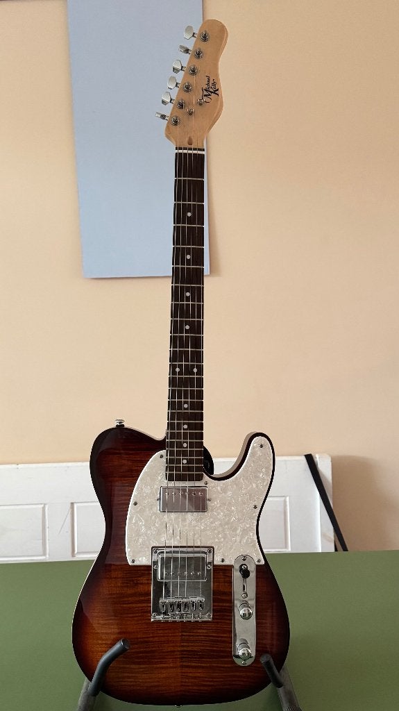 Michael Kelly 53DB Dark Tiger Eye, Ophalen, Zo goed als nieuw, Solid body, Overige merken