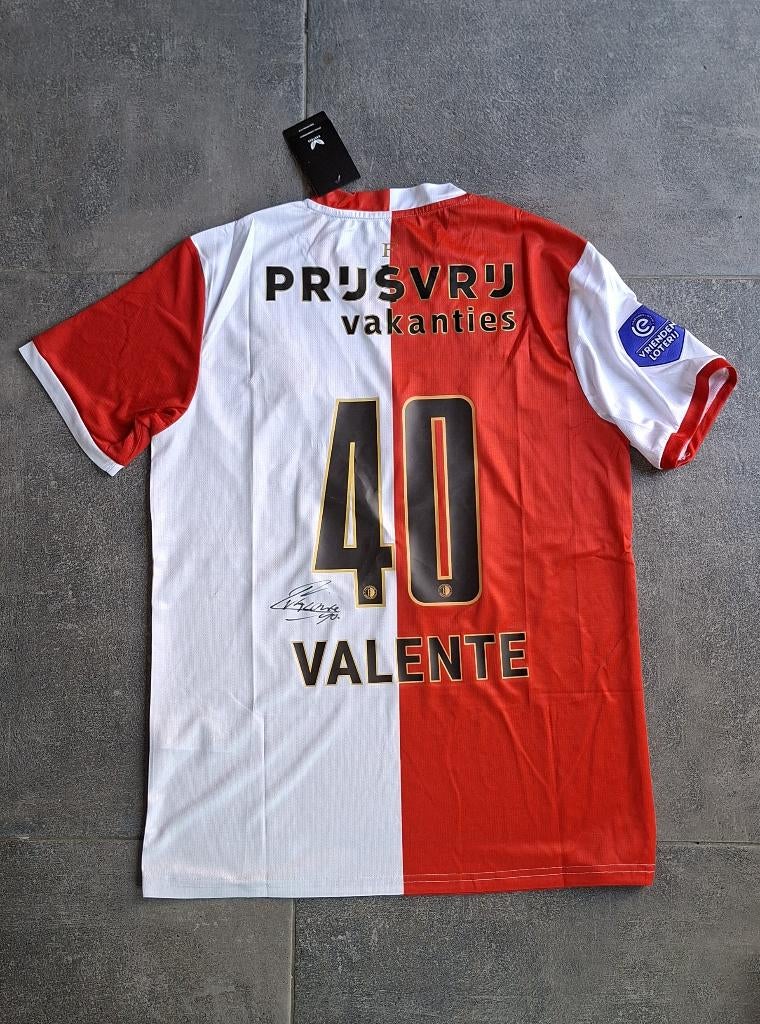 Shirt met originele handtekening Luciano Valente # Feyenoord, Verzenden, Nieuw, Feyenoord, Shirt