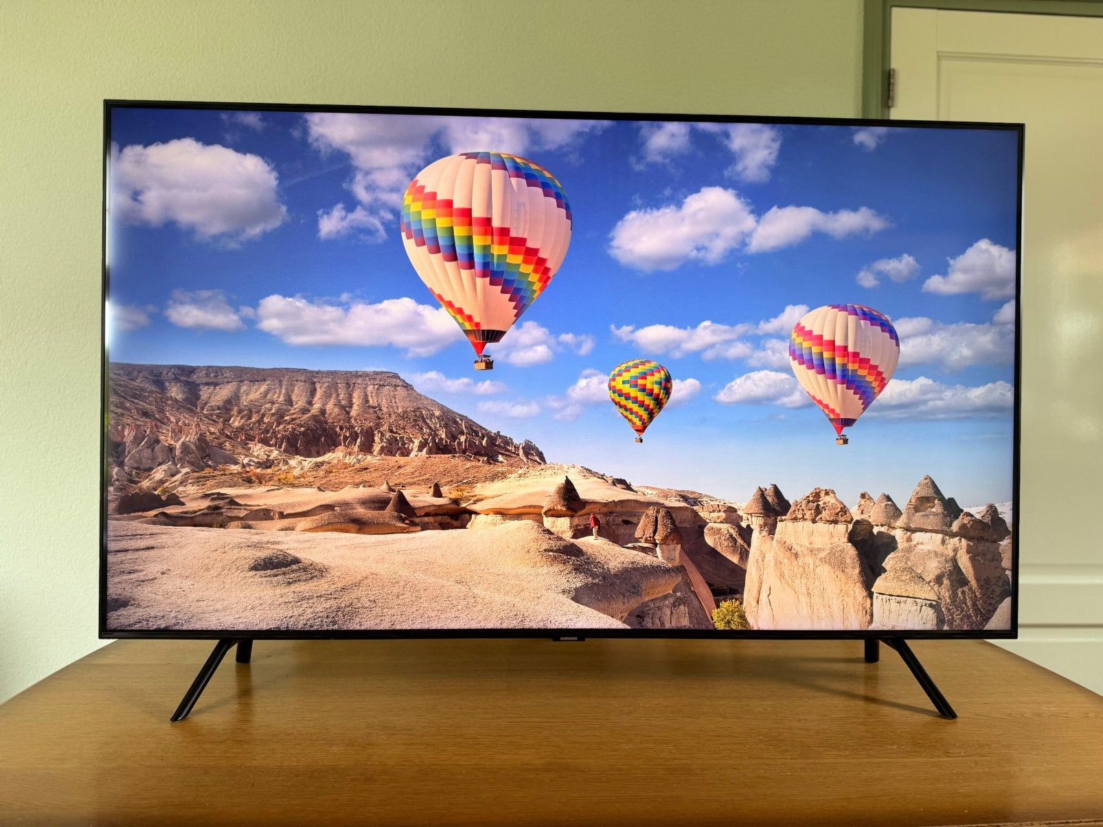 Samsung smart tv 55”, Ophalen, QLED, Zo goed als nieuw, 100 Hz