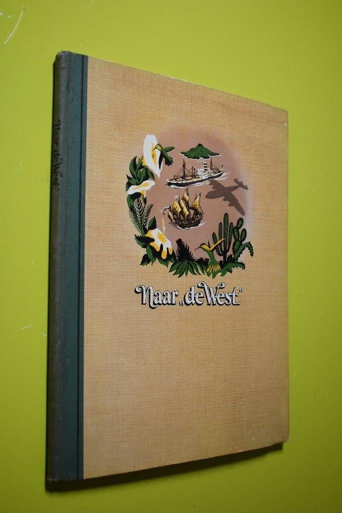 Plaatjesalbum Naar de West- 1952 compleet-, Boeken, Ophalen of Verzenden, Gelezen, Piet Bakker, Plaatjesalbum