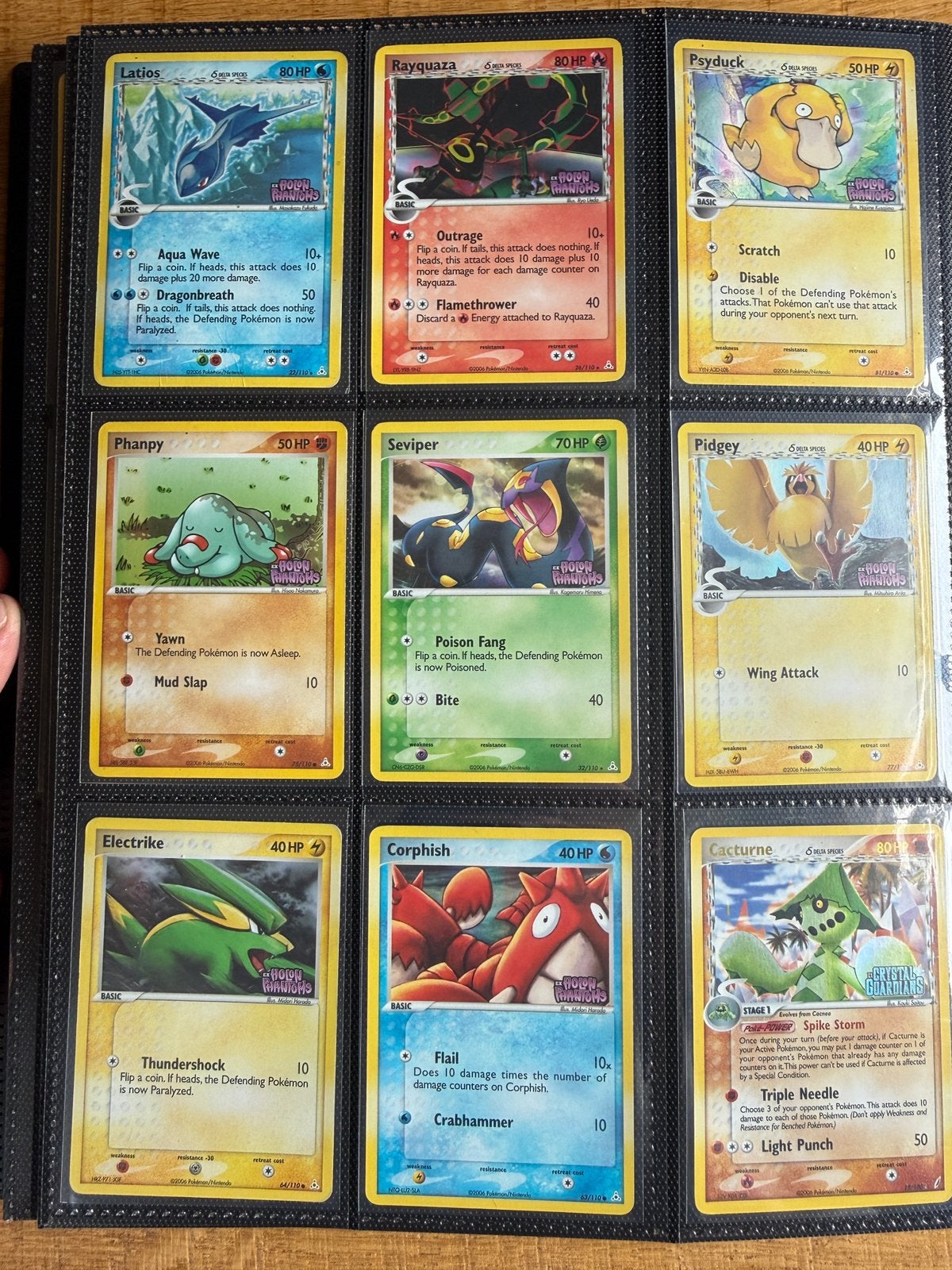 Pokémon Kaarten Verzameling - Latios, Rayquaza, Psyduck, Ophalen of Verzenden, Gebruikt, Meerdere kaarten