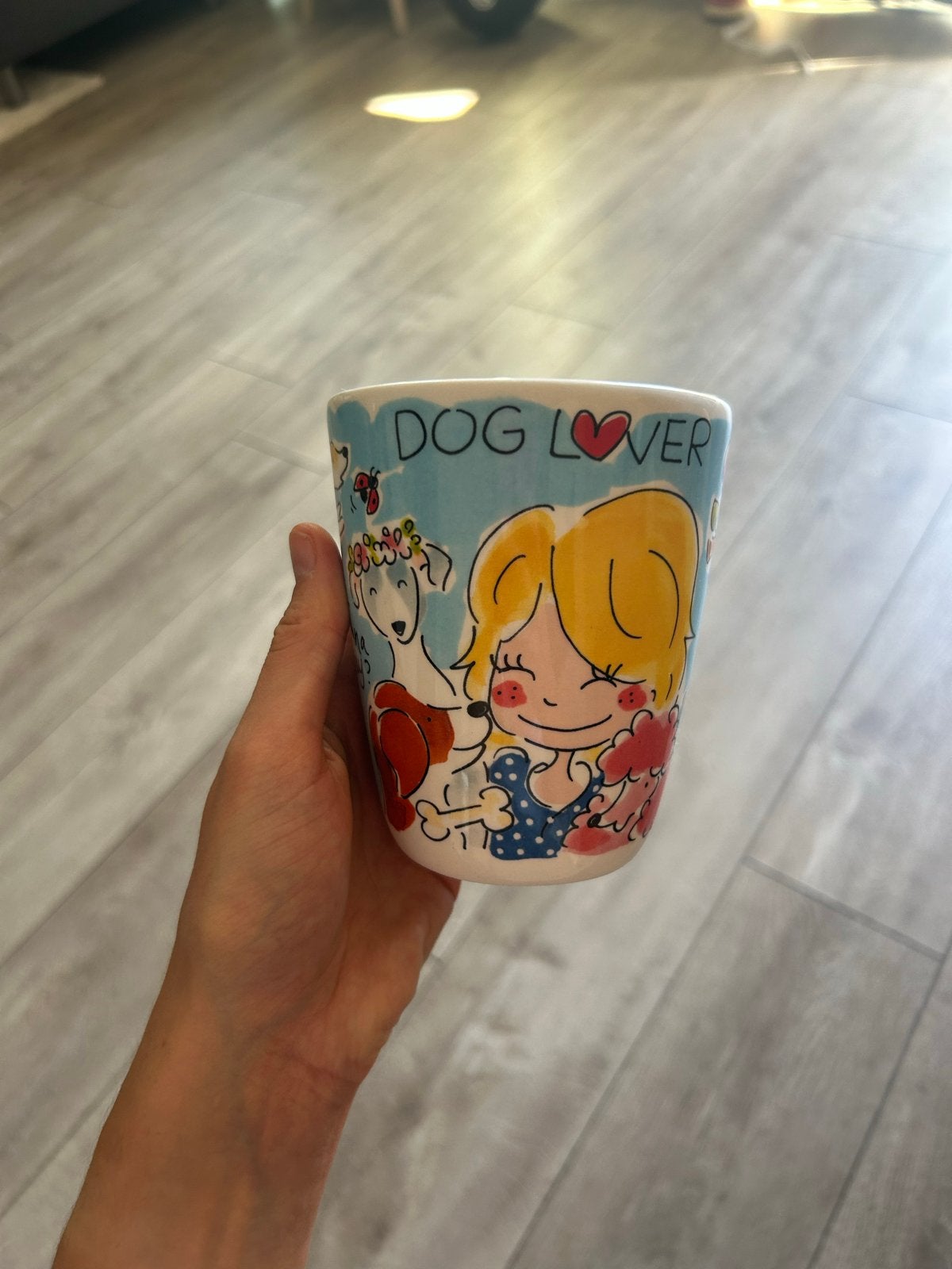 Blond Amsterdam "Dog Lover" mok - 350ml, vaatwasserbestendig, Overige typen, Ophalen of Verzenden, Zo goed als nieuw, Steen/keramiek