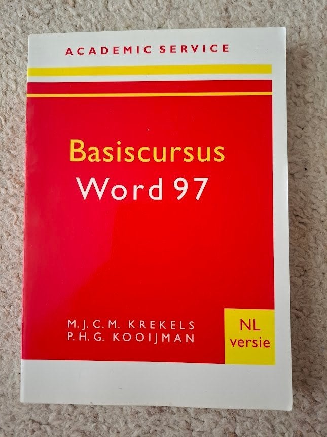 Krekels, Kooijman - Basiscursus Word 97, Boeken, Ophalen of Verzenden, Gelezen, Software, Krekels, Kooijman
