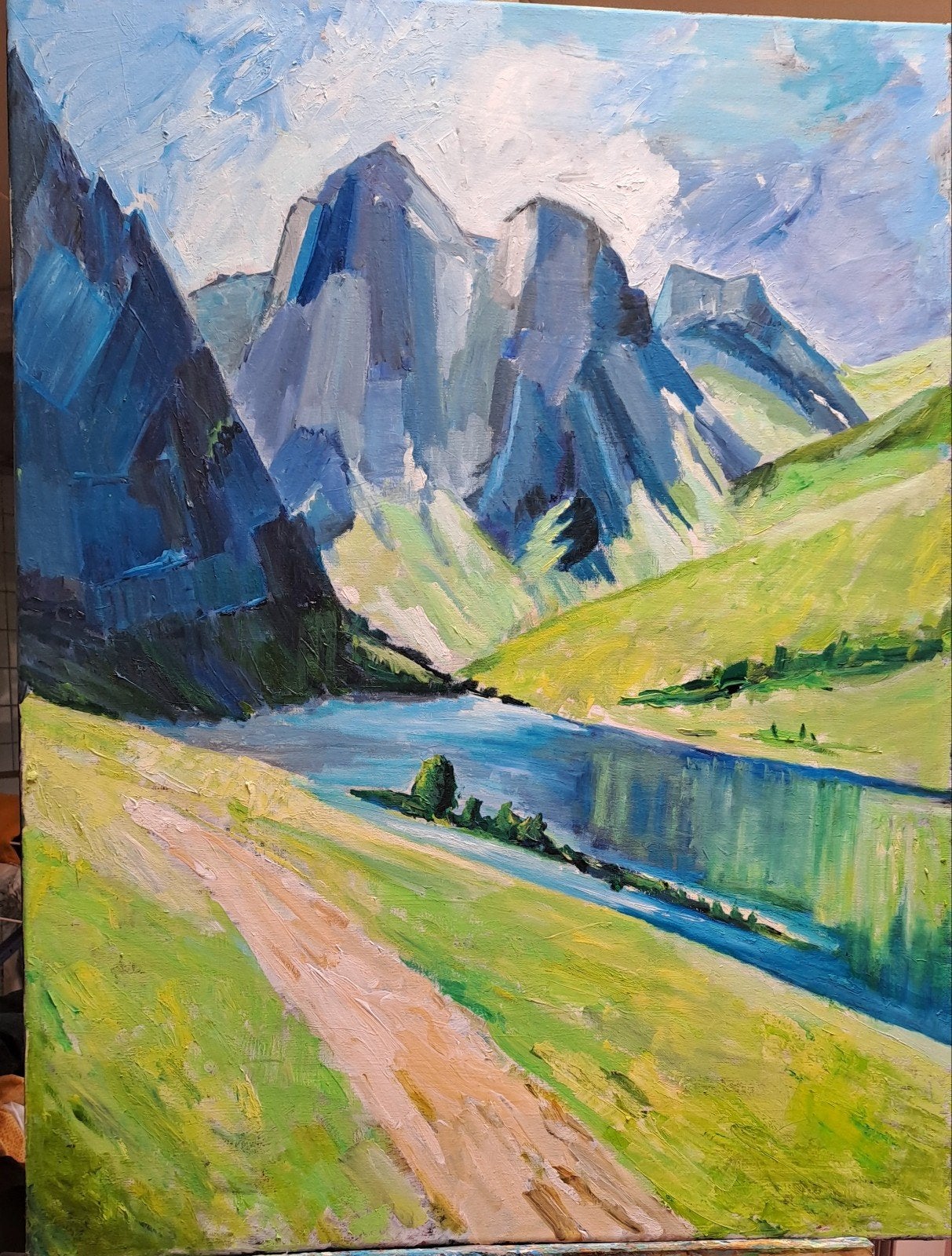Landschap Tirol, Ophalen of Verzenden
