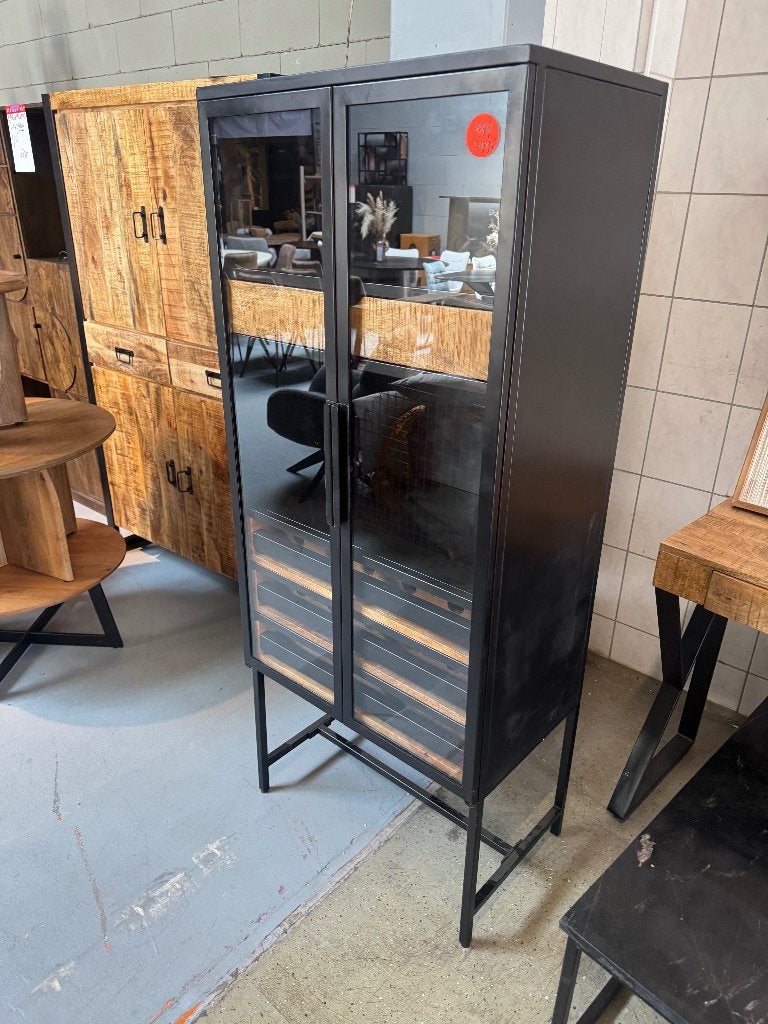 Wijnkast wijn kast vitrine Mysons wijnrek Gigi OPRUIMING!, Ophalen, Zo goed als nieuw