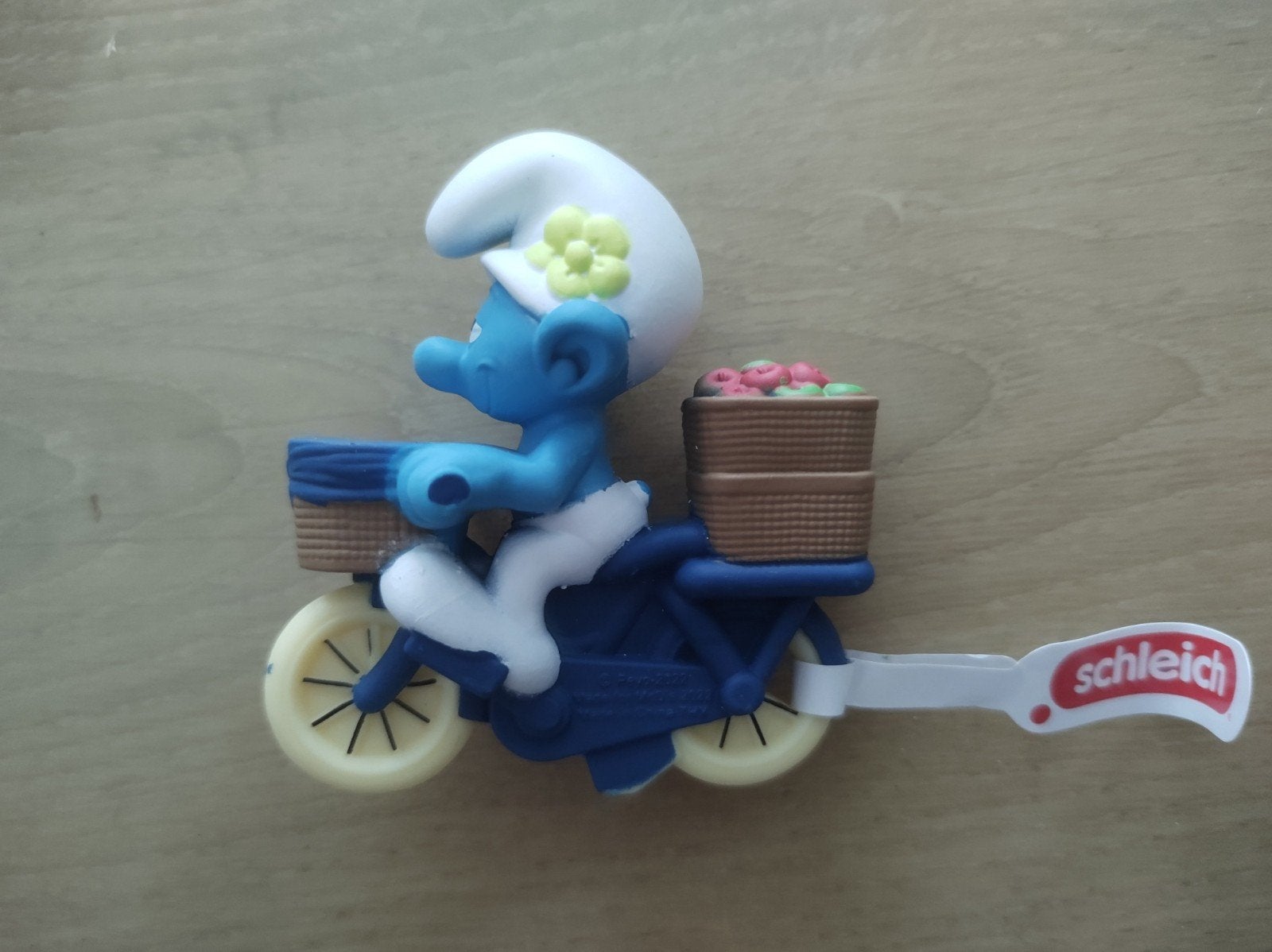 Schleich figuur smurf.op fiets McDonalds, Verzamelen, Ophalen of Verzenden, Nieuw
