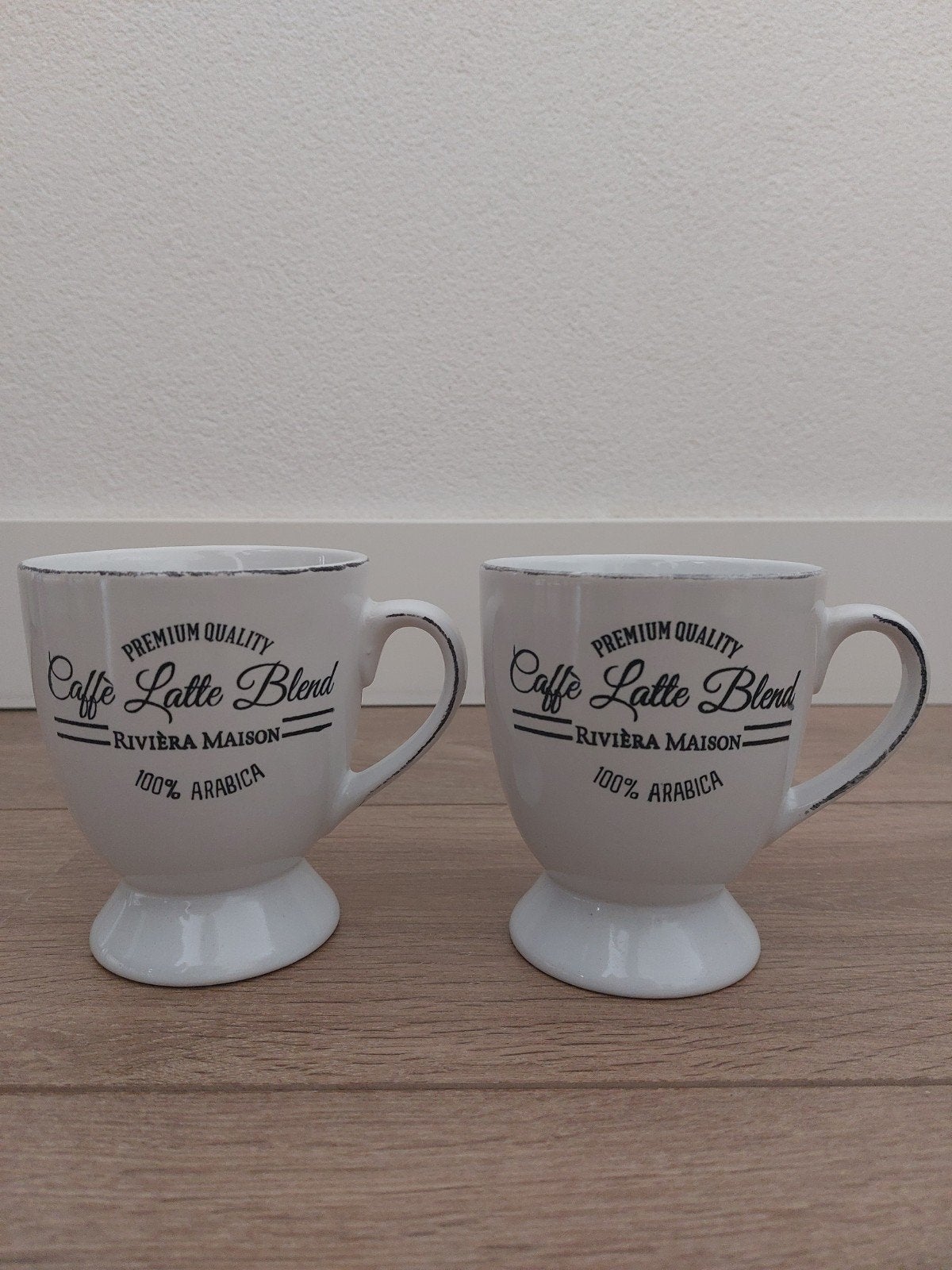 Riviera Maison latte koffie mok bekers kopjes, Huis en Inrichting, Overige merken, Zo goed als nieuw, Overige stijlen, Mok