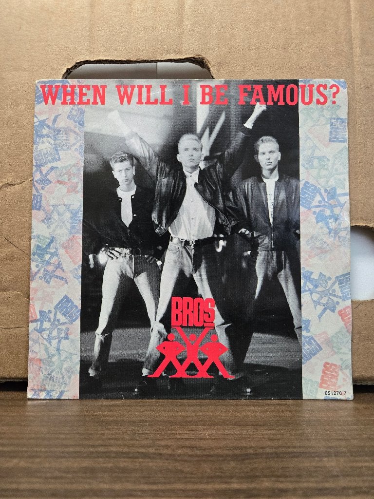 Bros - When will I be famous, 7 inch, Ophalen of Verzenden, Zo goed als nieuw, Pop