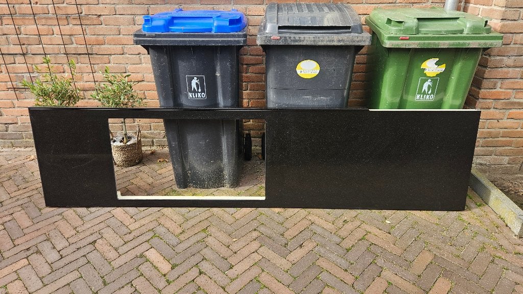 Prachtig Composiet werkblad zwart, Ophalen, 75 cm of meer, Zwart, 50 tot 100 cm