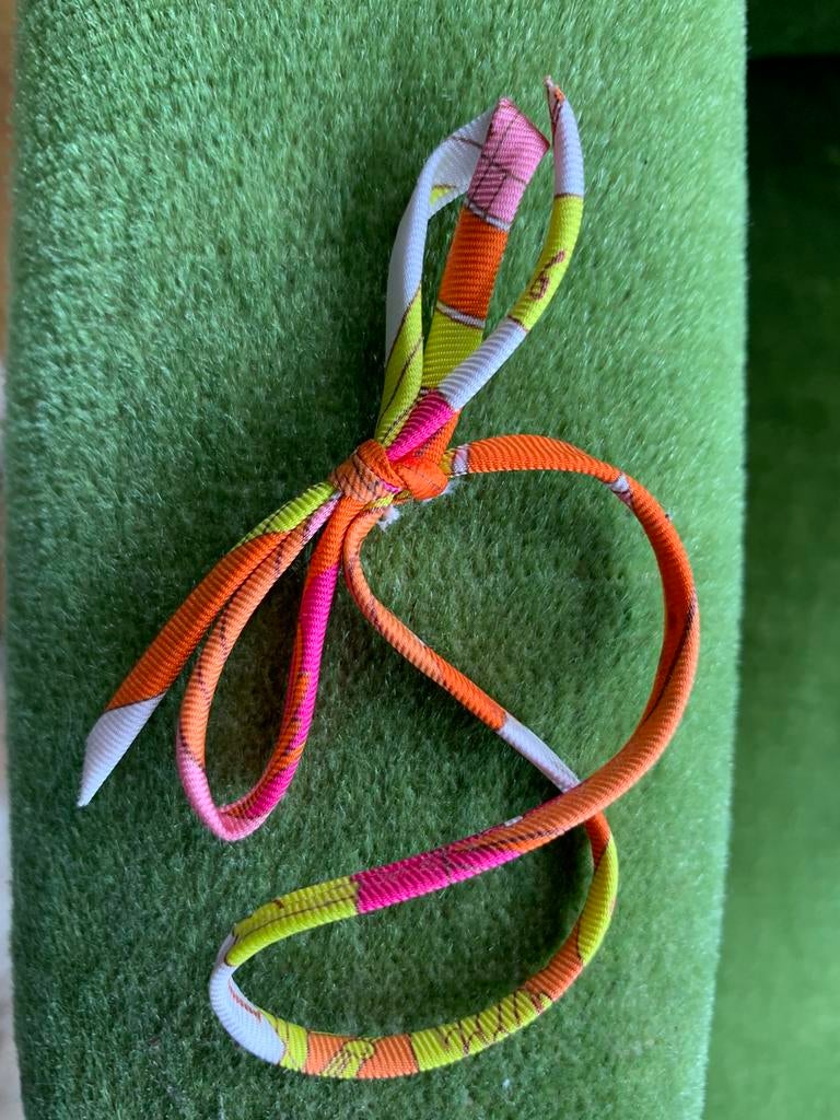 Hermes Paris twilly veelkleurige zijden armband, Verzenden, Nieuw, Overige kleuren, Overige materialen