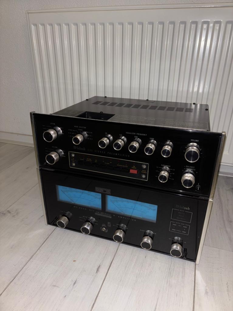 McIntosh MC2205 + McIntosh C32 vintage high-end set, Ophalen of Verzenden, Zo goed als nieuw