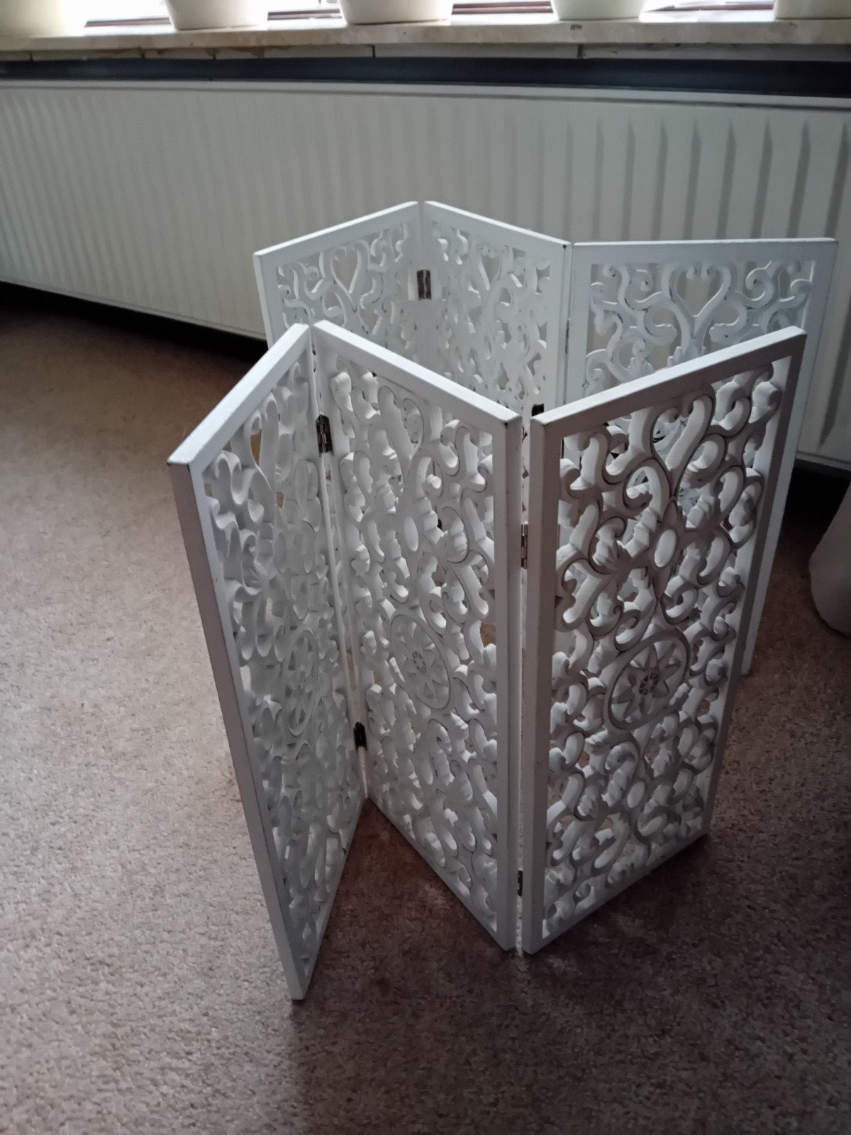 2 brocante raamschermen, Ophalen of Verzenden