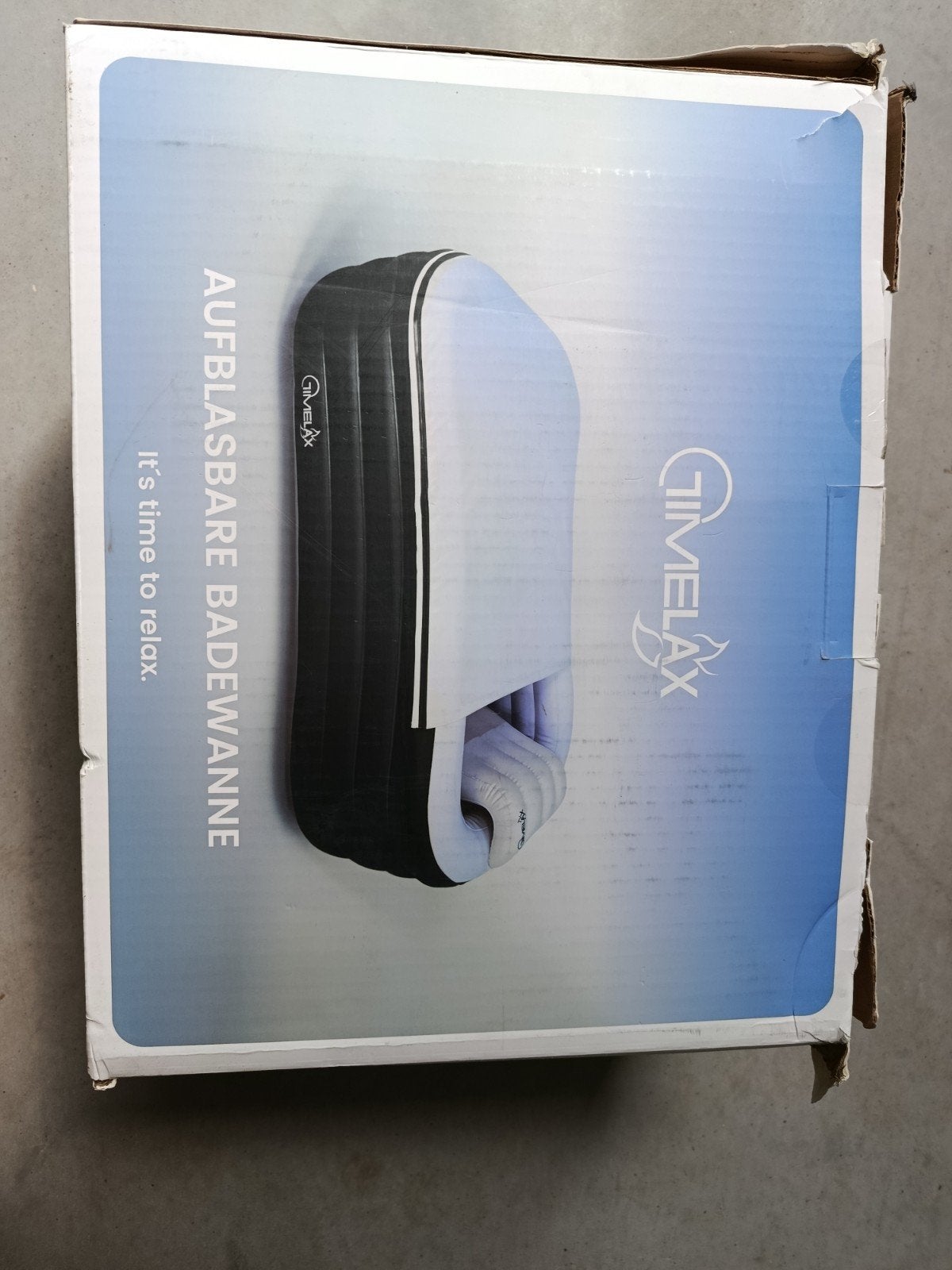 Opblaasbaar ligbad met elektrische pomp - Timelax, Ophalen, Nieuw, Met bad