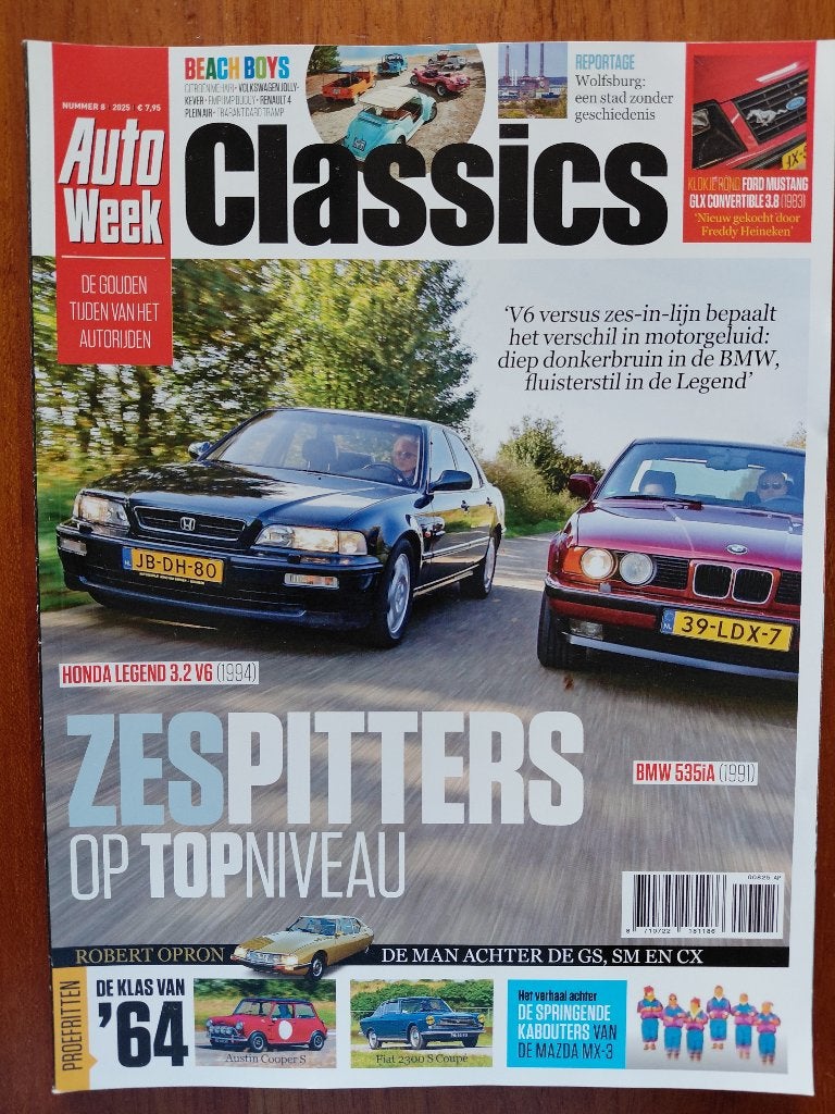 Autoweek Classics 8 2025 Honda Legend 3.2 V6, BMW 535iA, Boeken, Verzenden, Nieuw, BMW