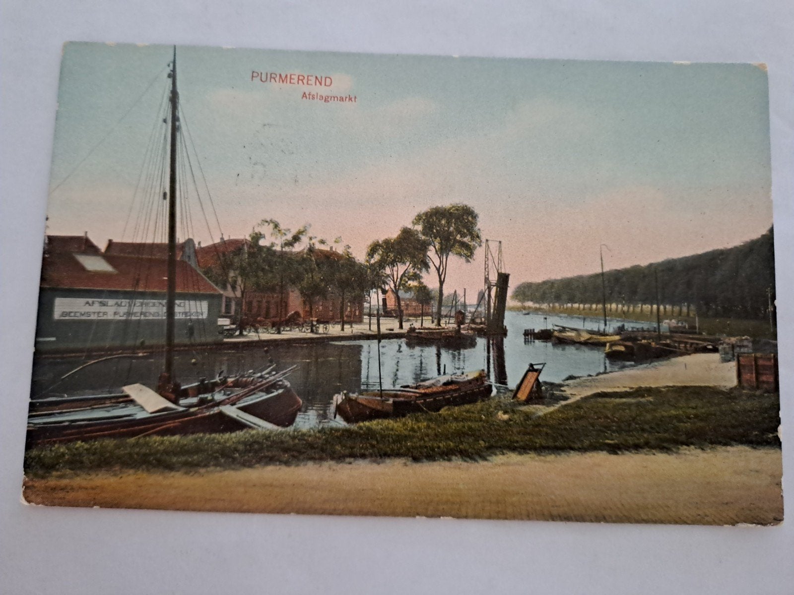 Purmerend,  gelopen Afslagmarkt, Ophalen of Verzenden, 1940 tot 1960, Noord-Holland