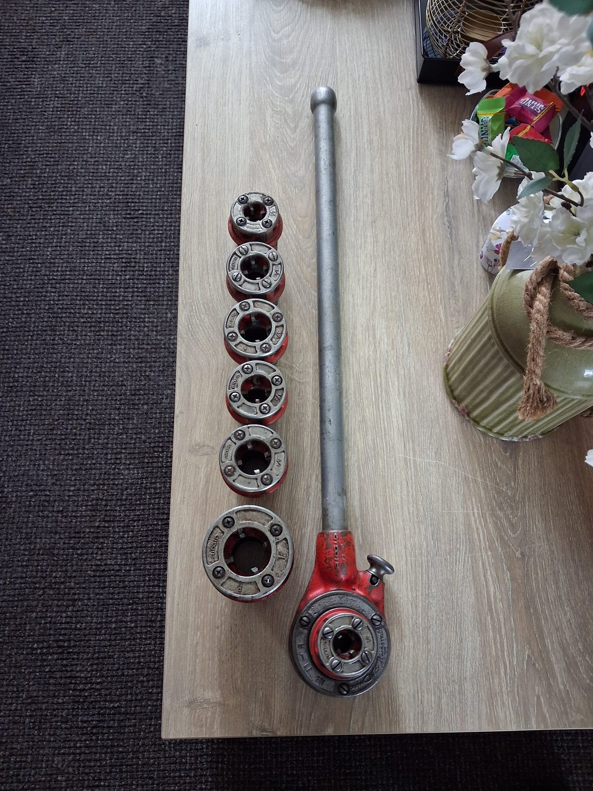 Ridgid draadsnijset, Ophalen of Verzenden, Gebruikt