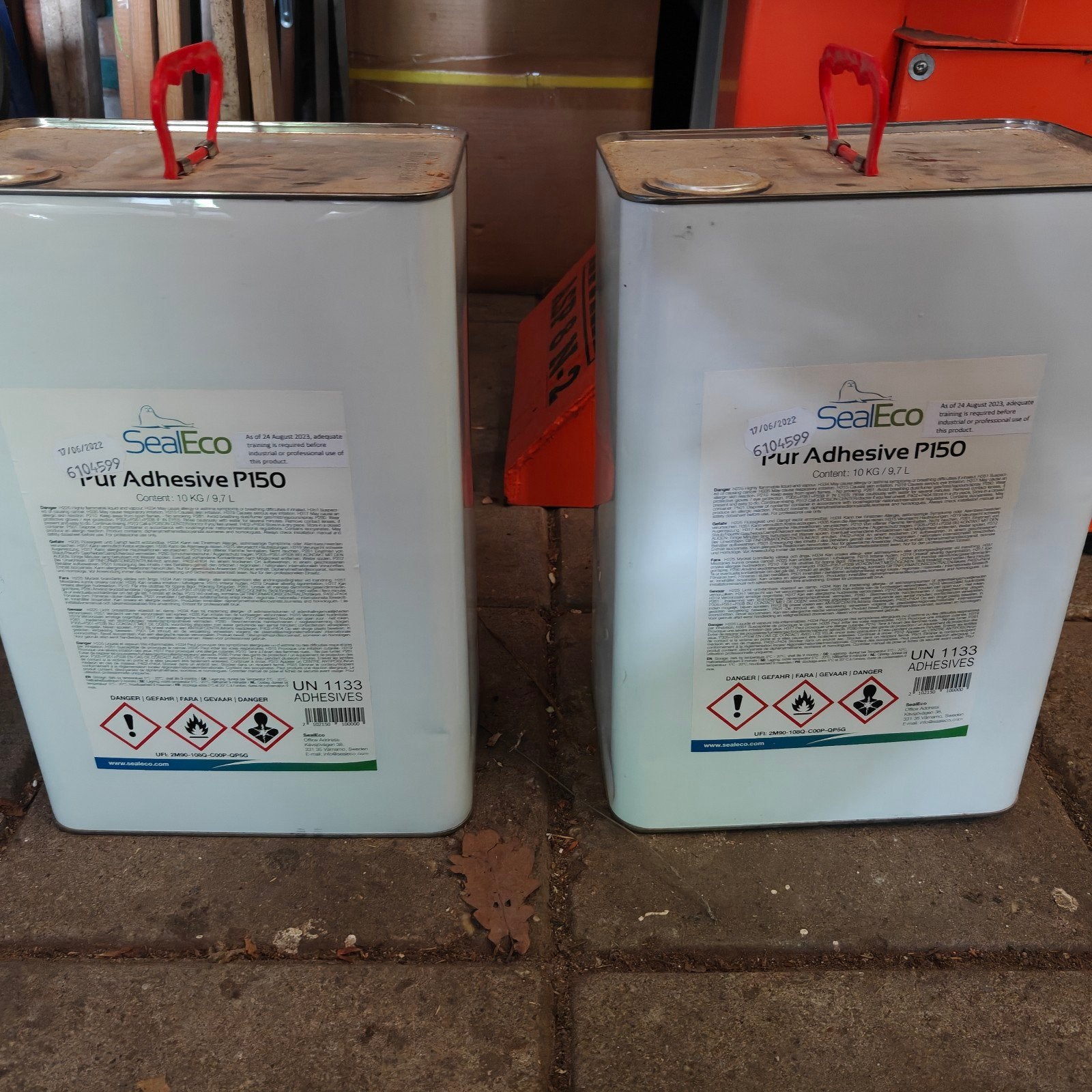 2x 10kg Seal Eco P150 EPDM lijm (ongeopend), Ophalen