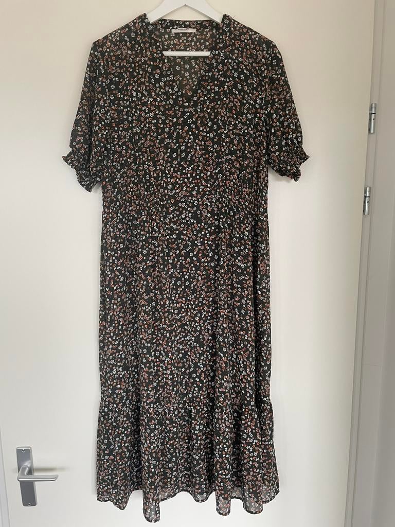 Lange jurk + onderjurk van MSCH Copenhagen, Kleding | Dames, Jurken, Maat 38/40 (M), Bruin, Nieuw, Ophalen of Verzenden
