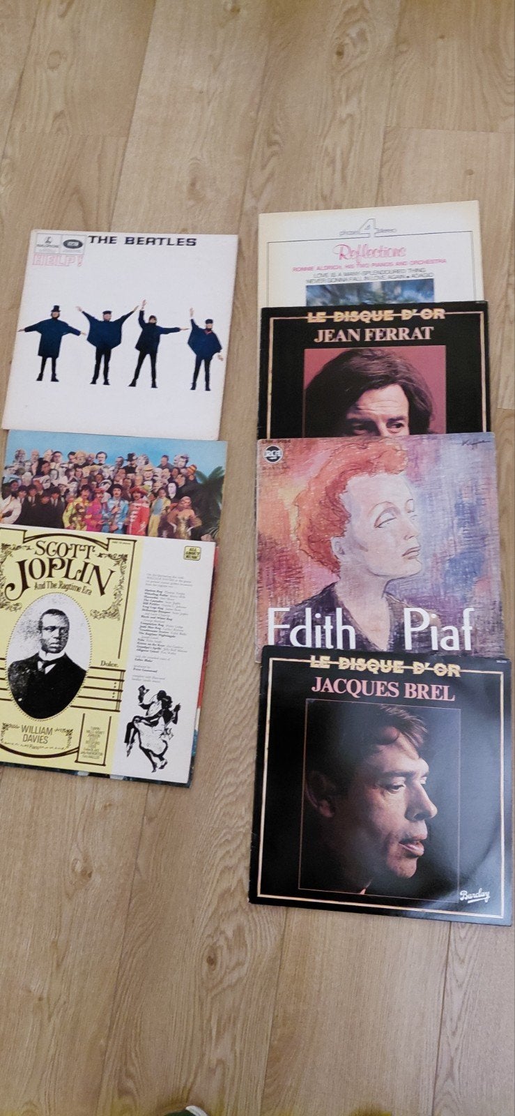 Div.LP's: The Beatles, Scott Joplin, Jean Ferrat, Edith P, LP, Gebruikt, Pop, Ophalen of Verzenden