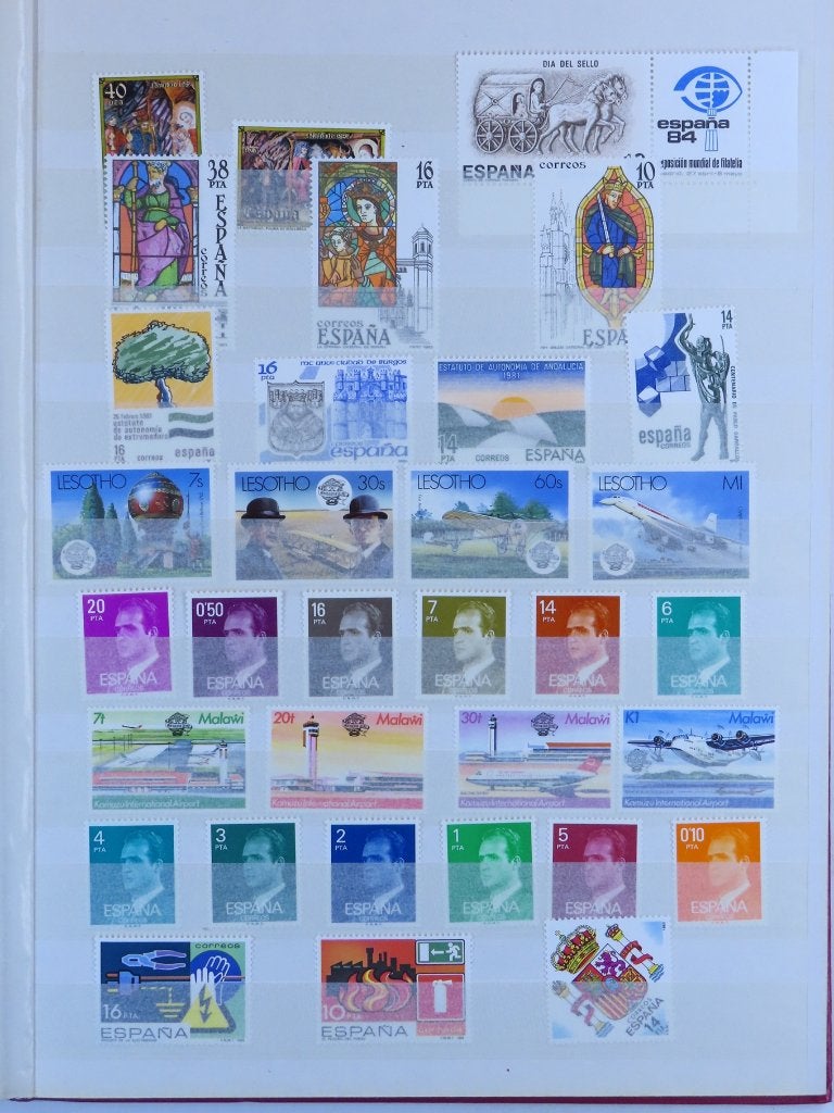POSTFRIS WERELD - leuke VARIATIE - veel series (B284) 2/2, Ophalen of Verzenden, Buitenland