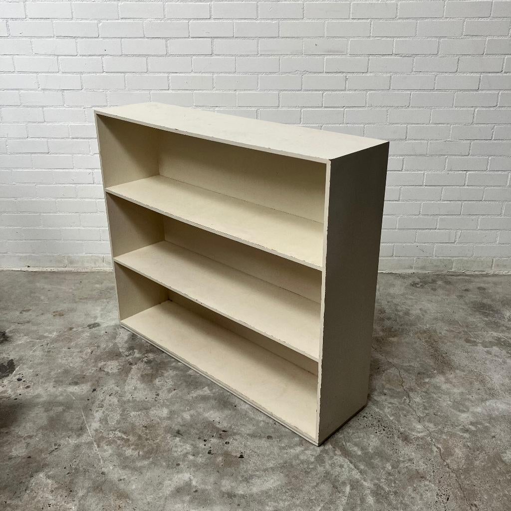 Vintage jaren 60 kast boekenkast schoolkast, Ophalen, Gebruikt, 25 tot 50 cm, 50 tot 100 cm