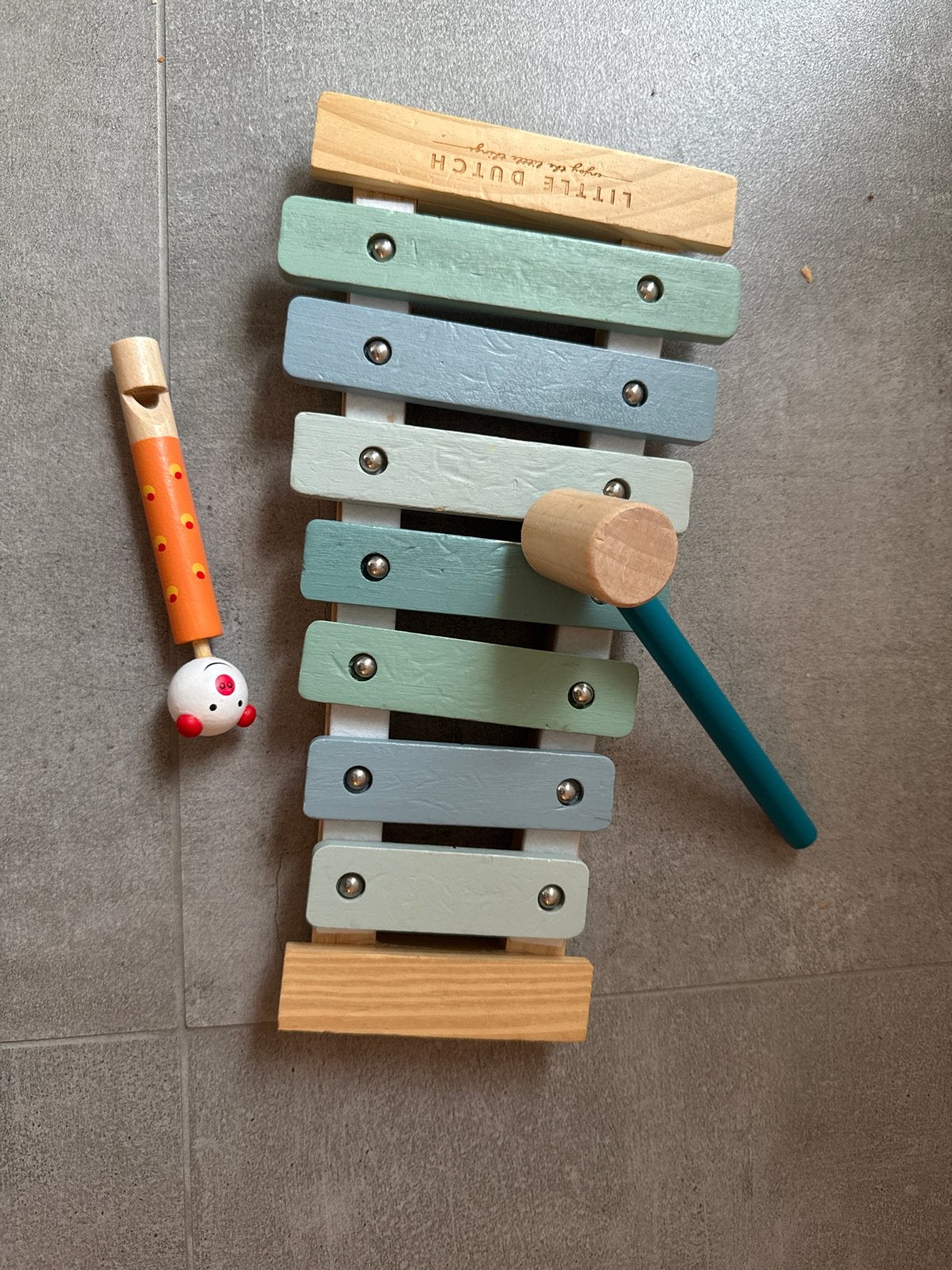 Little Dutch Houten Xylofoon met Fluitje, Ophalen of Verzenden, Zo goed als nieuw, Overige typen