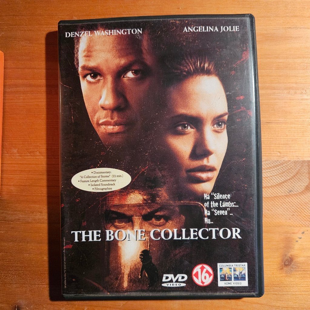 DVD The Bone Collector met Angelina Jolie/Denzel Wassington, Engels, Vanaf 16 jaar, Nederlands, Actiethriller