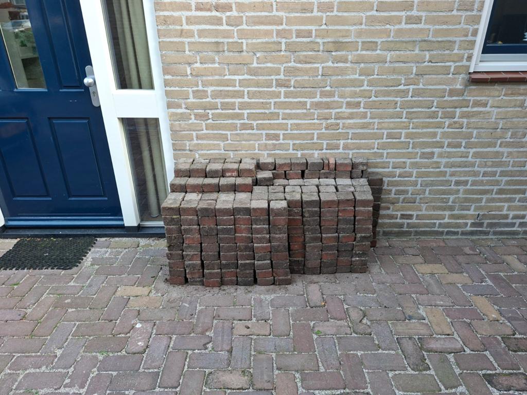 Kleine betonklinkers, Ophalen, Overige materialen