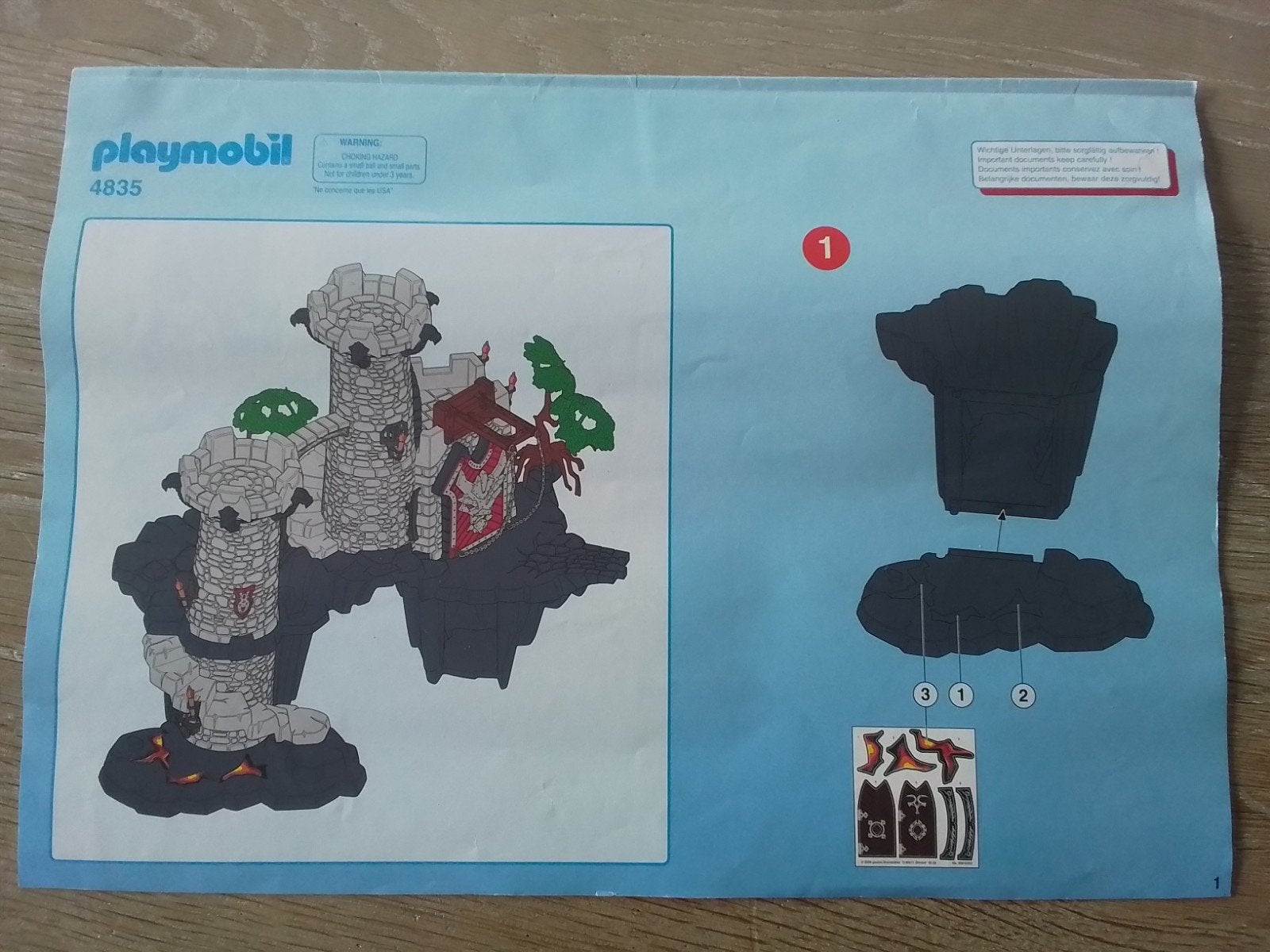 Playmobil Drakenkasteel 4835, Ophalen of Verzenden, Zo goed als nieuw