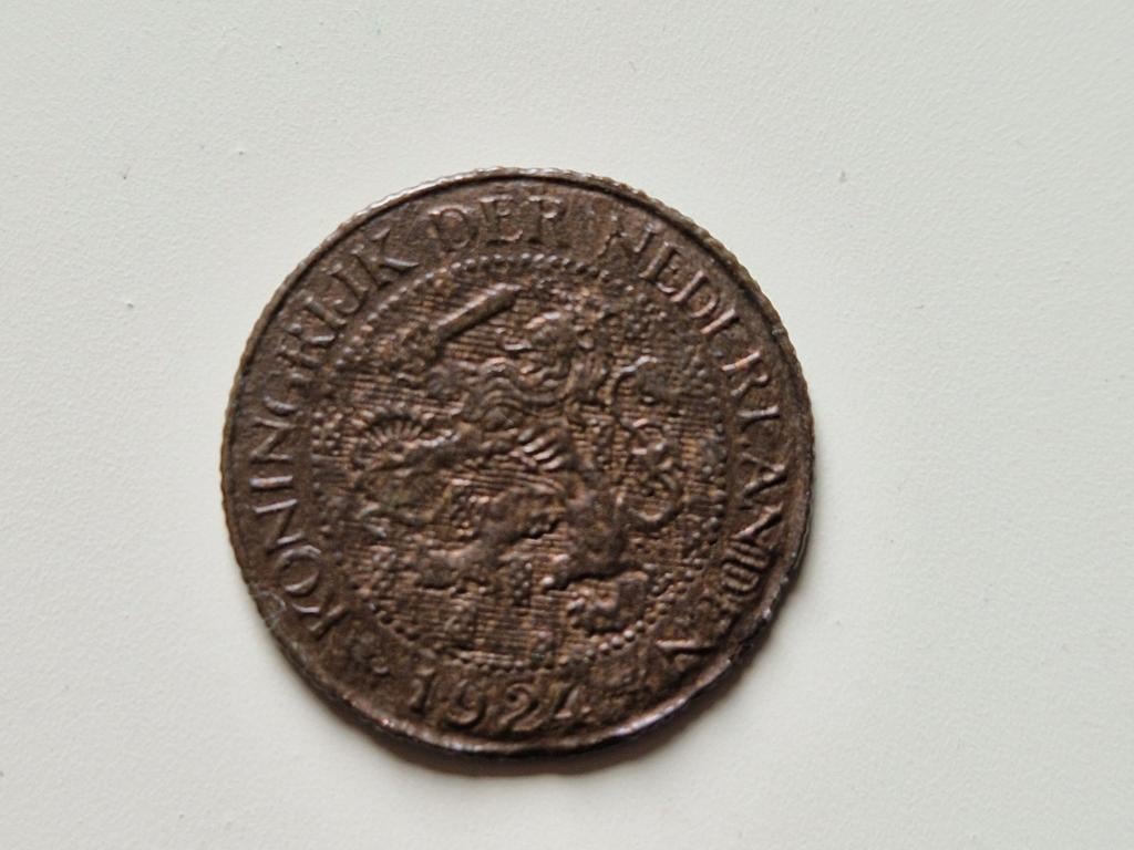 1 cent Nederland 1924, Ophalen of Verzenden, Koningin Wilhelmina, 1 cent, Losse munt