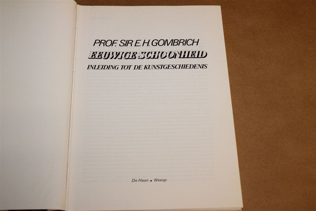 Eeuwige Schoonheid — Inleiding Kunstgeschiedenis, Gombrich, Ophalen of Verzenden, Gelezen