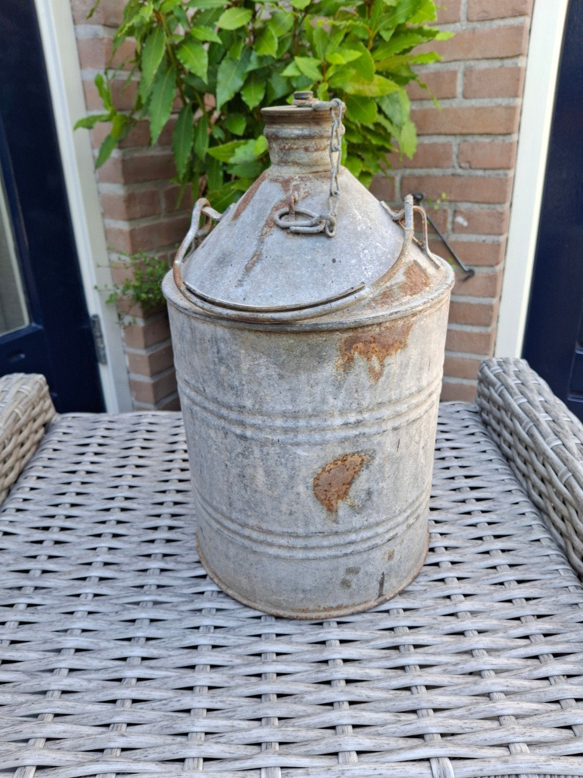 Zinke petroleum kan/fles, Ophalen of Verzenden