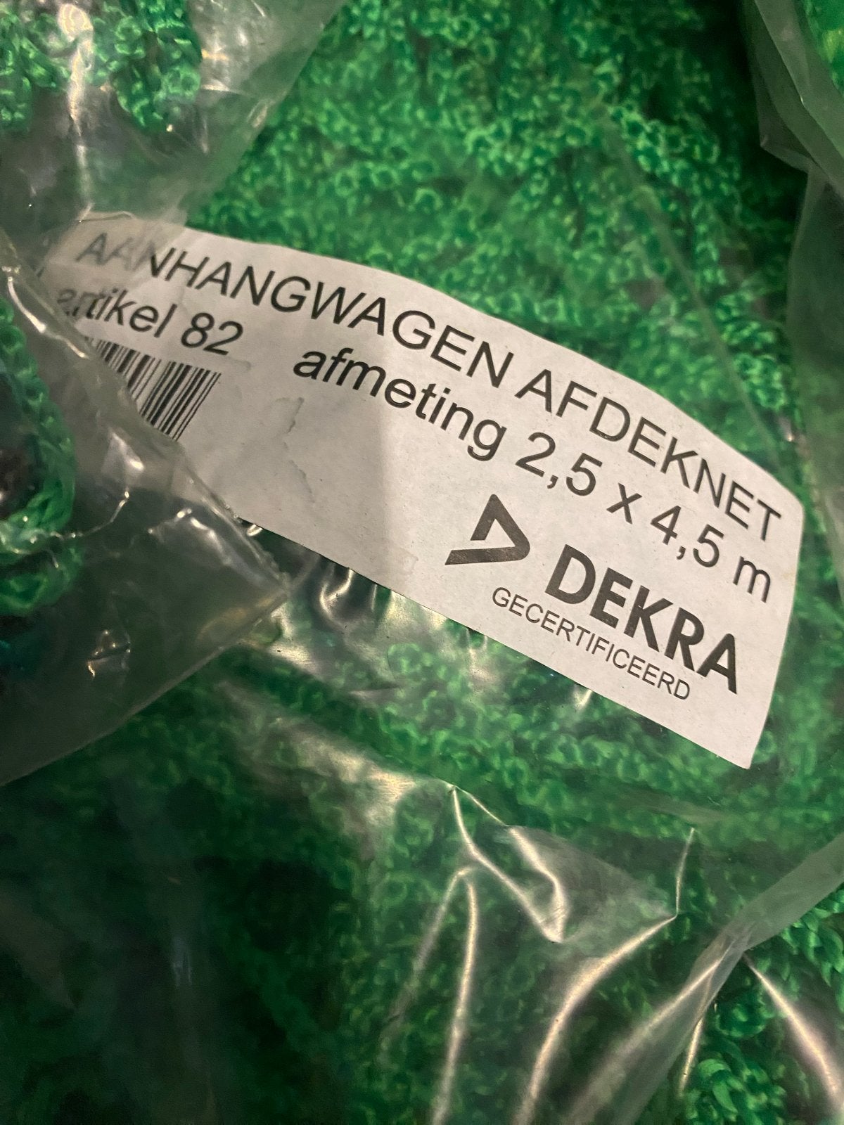 Nieuw Aanhangwagen Afdeknet 2,5 x 4,5 m DEKRA Gecertificeerd, Ophalen, Nieuw
