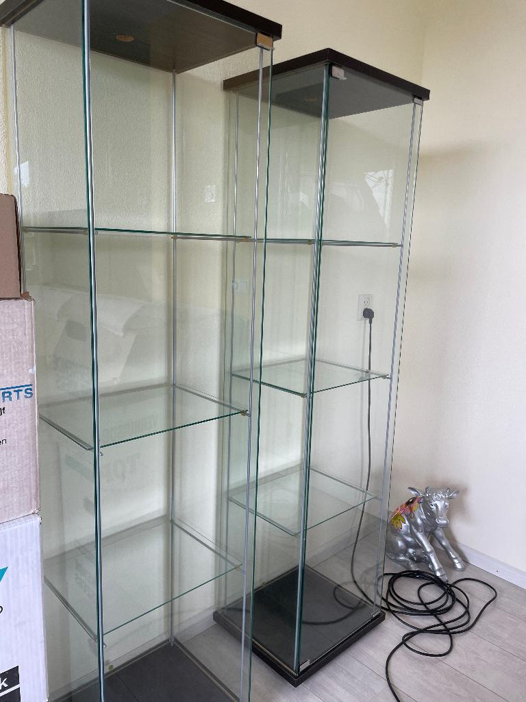 Vitrinekasten, Huis en Inrichting, Kasten | Vitrinekasten, Ophalen, Minder dan 50 cm, 'Zweeds', Glas