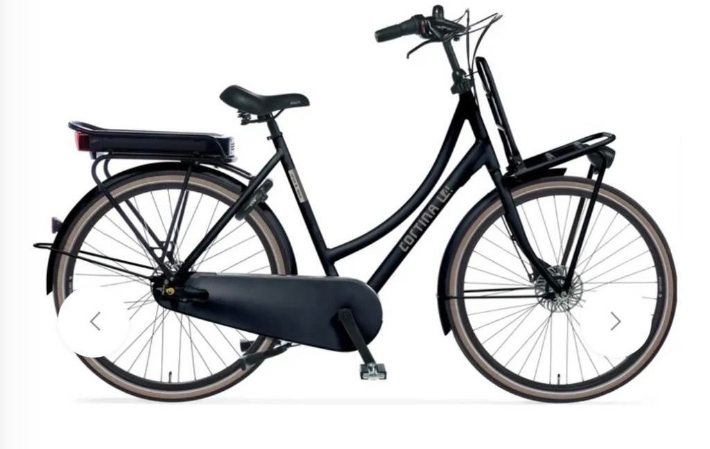 Cortina elektrische fiets Jet Black Matt, 51 tot 55 cm, Ophalen of Verzenden, Zo goed als nieuw, Cortina