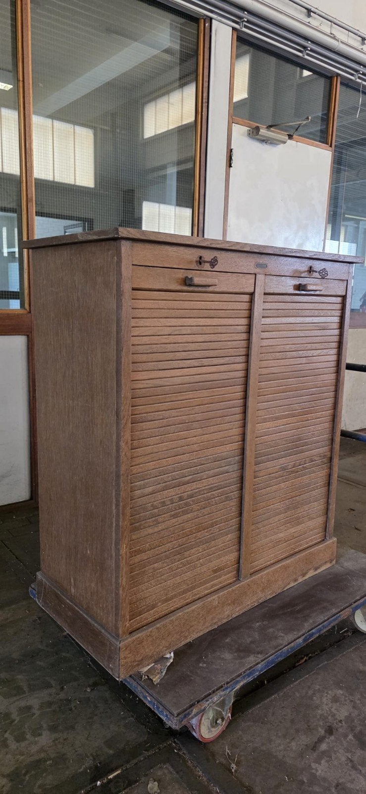 Vintage/ antiek archiefkast, Huis en Inrichting, Ophalen, Minder dan 50 cm, Gebruikt, 100 tot 150 cm
