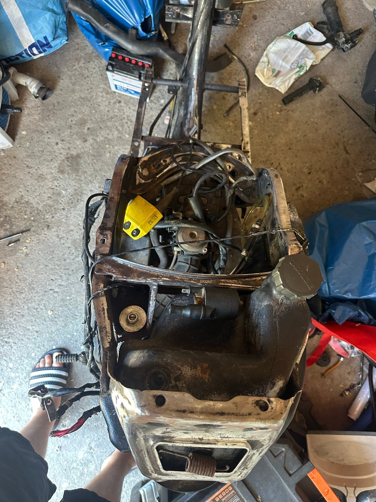 Piaggio Zip 125cc project zonder kenteken, Fietsen en Brommers, Brommeronderdelen | Scooters, Ophalen of Verzenden, Gebruikt, Blok