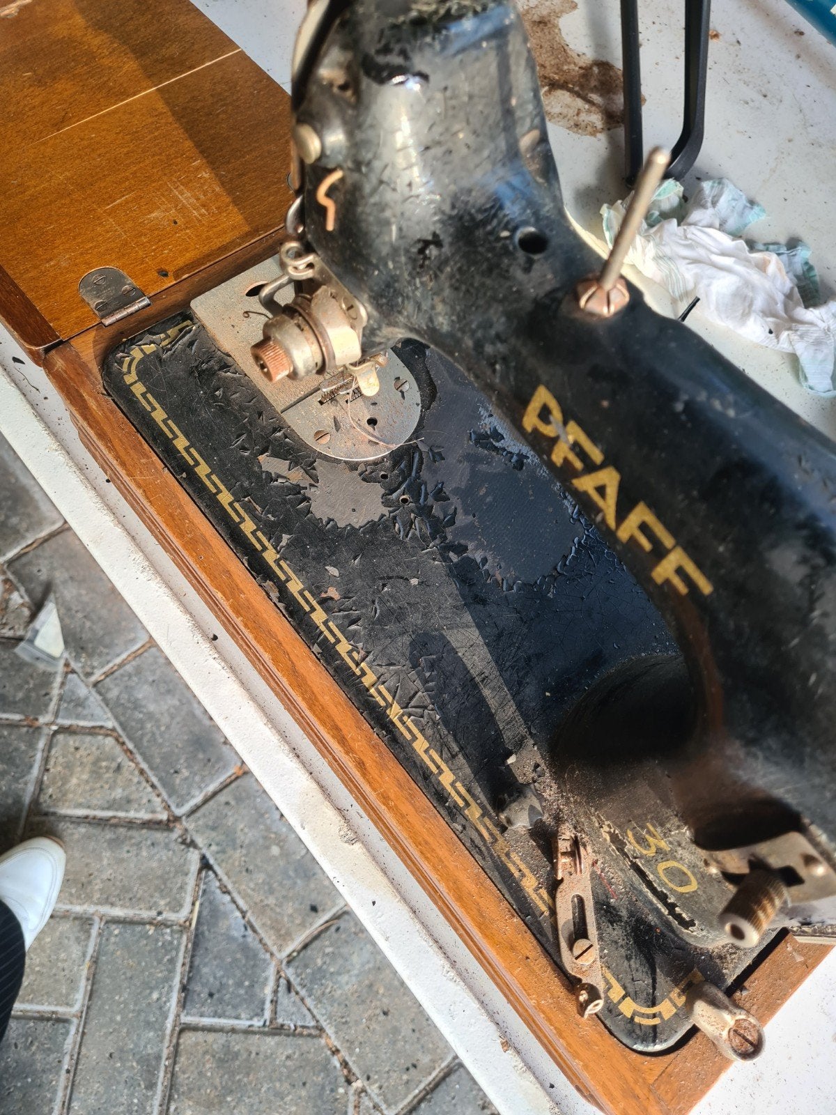 Vintage Pfaff Naaimachine - Opknapper/Decoratie, Ophalen, Gebruikt, Naaimachine, Pfaff