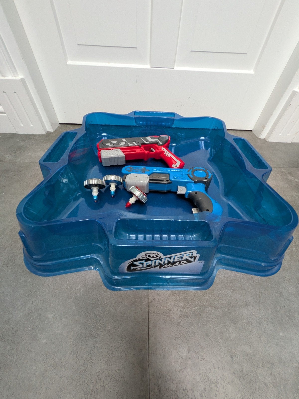 Spinner M.A.D. arena met 3 spinners en 2 launchers, Ophalen, Gebruikt, Jongen of Meisje