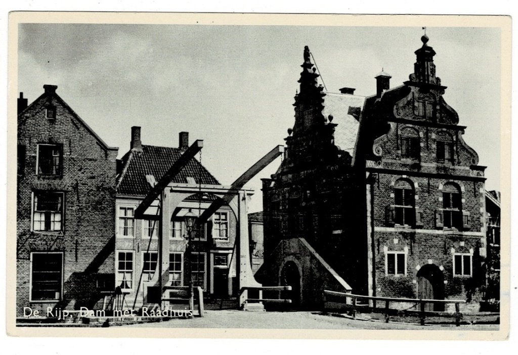 De Rijp. De Dam met het Raadhuis., Verzamelen, Ophalen of Verzenden, Ongelopen, Noord-Holland