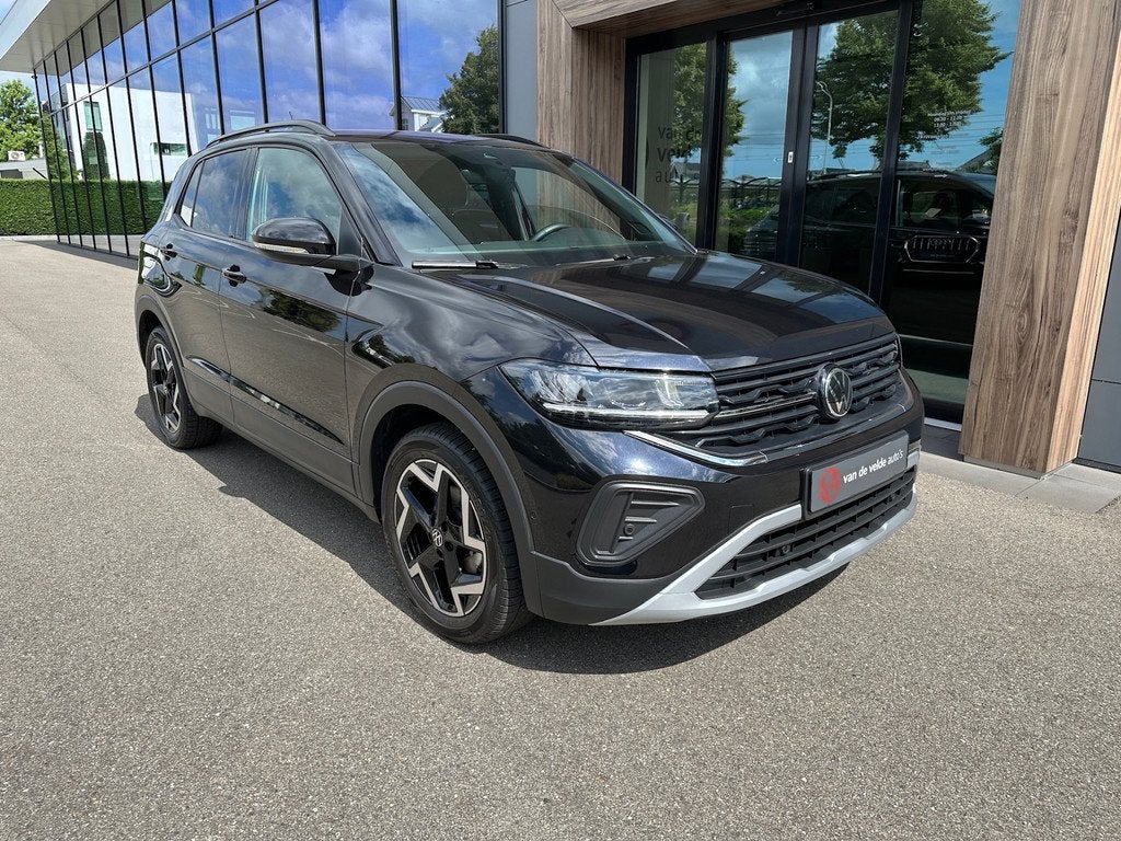 Volkswagen T-Cross 1.0 TSI 115pk DSG GOAL | Trekhaak | 4-Sea, Auto's, Volkswagen, 12 maanden, Gebruikt, Zwart, Zwart