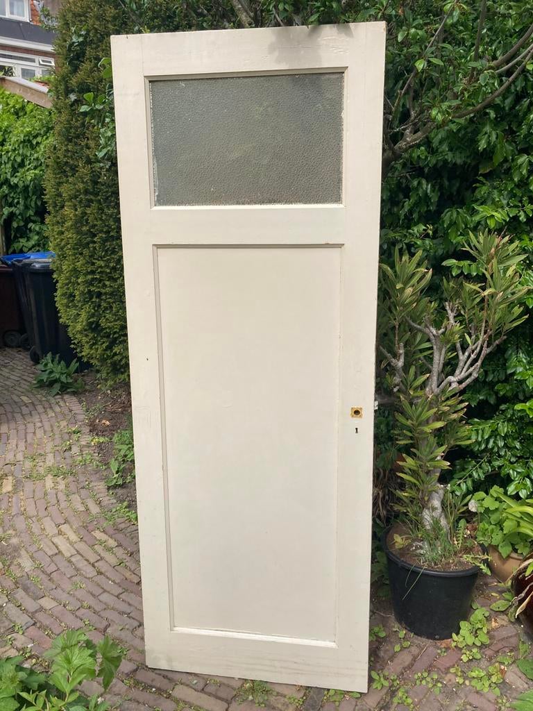 Jaren 30/40 binnendeur. 206x78x3.4cm, Doe-het-zelf en Verbouw, Deuren en Horren, Ophalen, Gebruikt, Minder dan 80 cm, Binnendeur