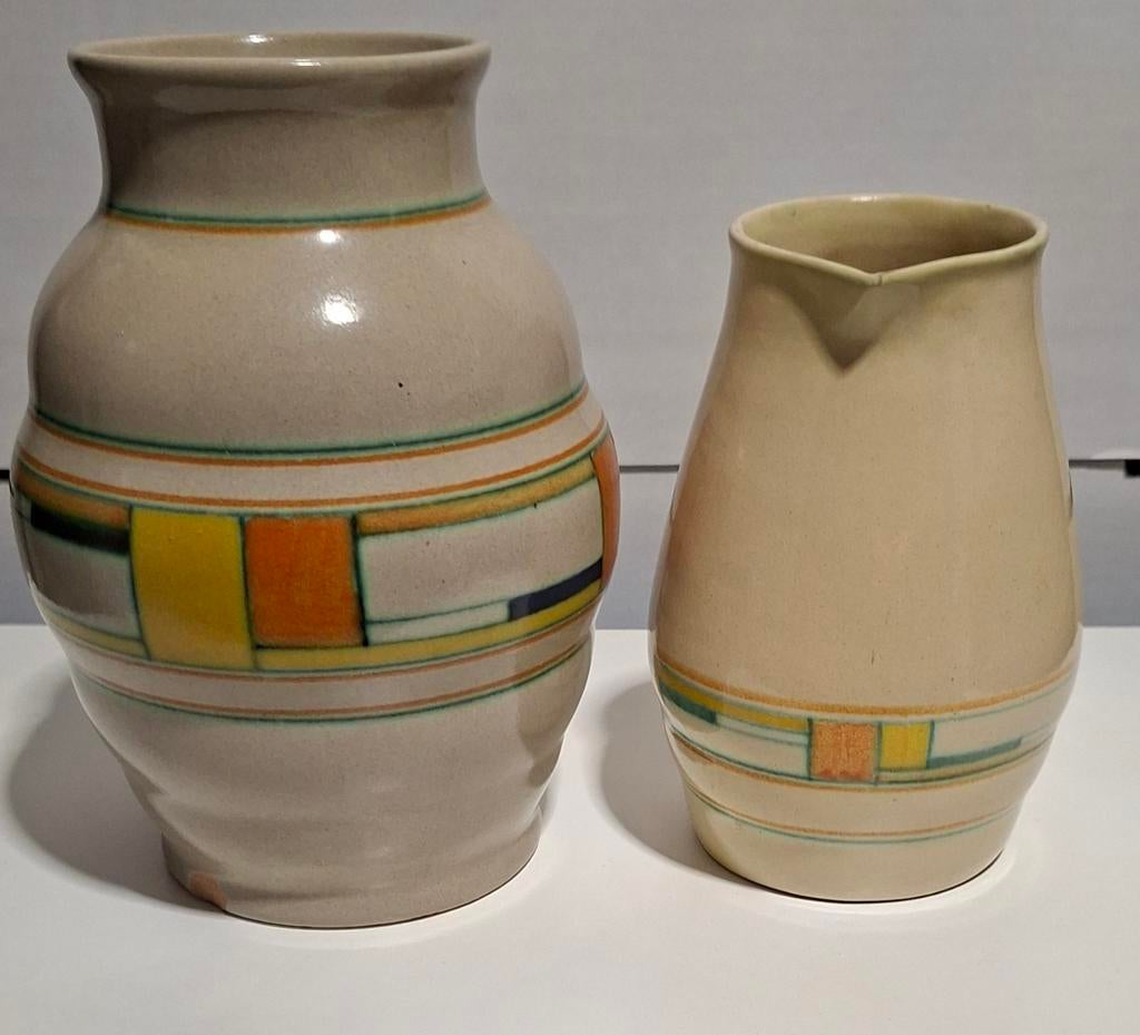 2 x Potterie Kennemerland Velsen, Antiek en Kunst, Ophalen of Verzenden