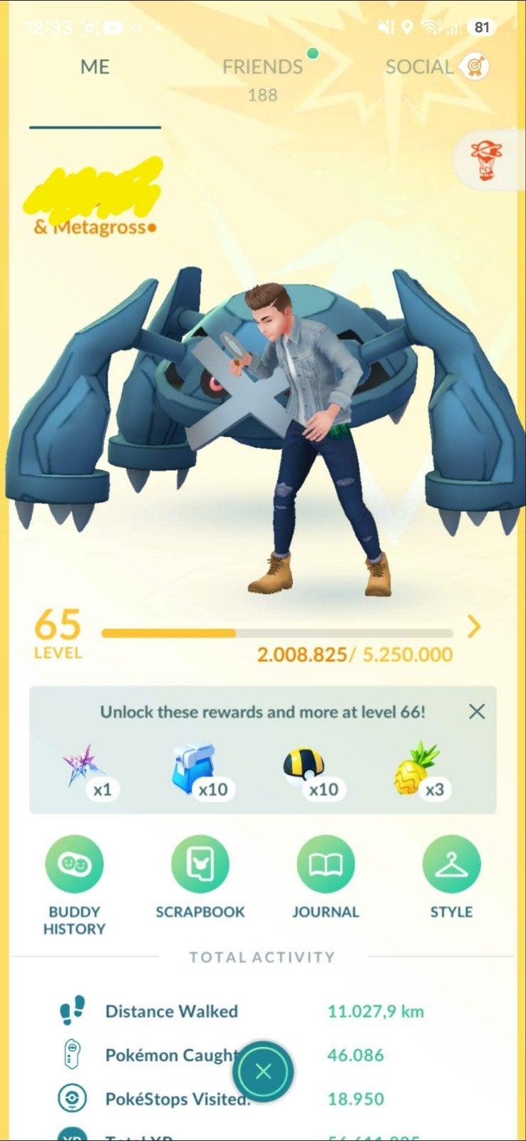 Pokémon go account level 65 | Zeer zeldzame en mooie shinies, Avontuur en Actie, Online, 1 speler, Ophalen of Verzenden