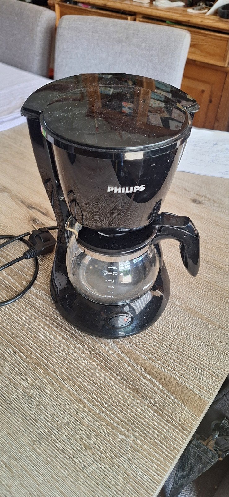 Philips Koffiezetapparaat - Zwart, Gebruikt, Witgoed en Apparatuur, Koffiezetapparaten, Ophalen, Gebruikt, Koffiemachine, Gemalen koffie